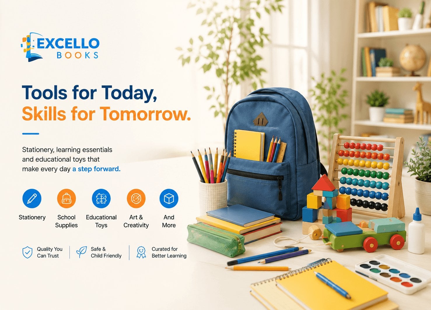 Tools for Today, Skills for Tomorrow - stationery, learning essentials and educational toys